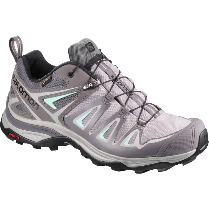 Zapatillas Trekking Salomon Mujer Burdeos / Negras - Salomon Argentina X ULTRA 3 GTX® W ,245139-CEP